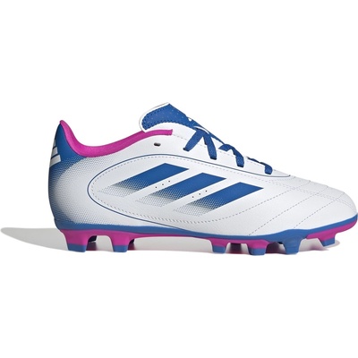 Adidas Юношески футболни бутонки Adidas Goletto VIII Juniors Firm Ground Football Boots - White/Blue/Pink