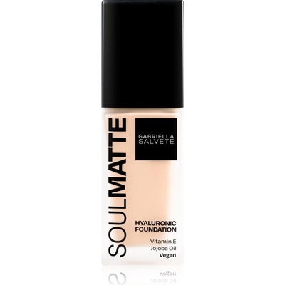 Makeup Gabriella Salvete Soulmatte Hyaluronic Foundation 02W Ivory Warm 30 ml