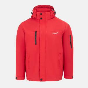 Gelert Анорак Gelert Mens Fleece Lined Windproof Detachable Hood Parka - Red