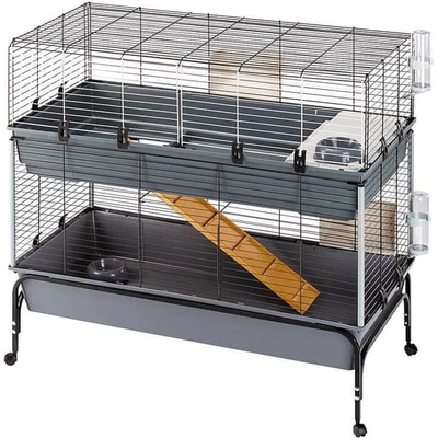 Ferplast Klietka RABBIT 120 Double so stojanom na kolieskach pre zajace a morčatá 118 x 58 x 117 cm