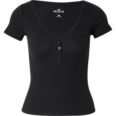 HOLLISTER Тениска черно, размер xs