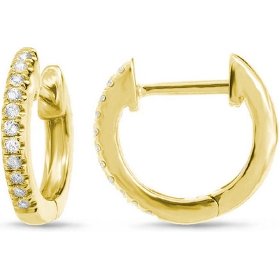 Eppi Elegantné kruhové naušnice s diamantami Gomati E30966
