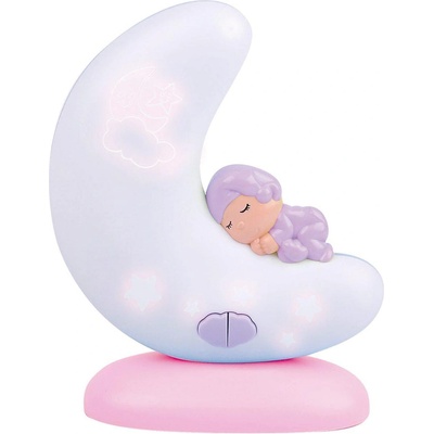 Kaichi Мултифункционална нощна лампа Kaichi - Луна, розова (KAYLAMP25KA33P)