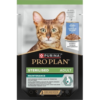 Pro Plan Cat kapsička Sterilised králík ve šťávě 85 g