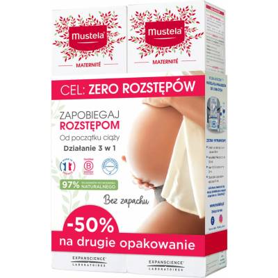 Mustela sada: krém na strie, 2 x 250 ml