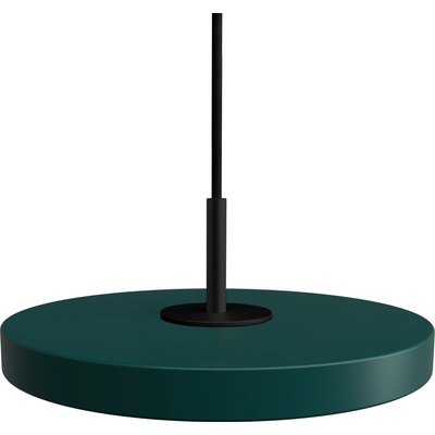 UMAGE Висяща лампа Asteria Micro с черен обков горско-зелена (2514C4263)