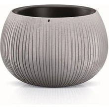 TMX Květináč s vkladem BETON BOWL šedý 24 cm