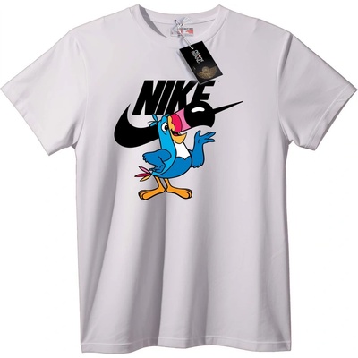 NOONEBRAND Nike тениска с карикатурна птица - XL, Black