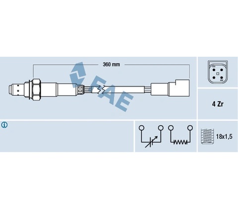 Lambda sonda FAE 77168