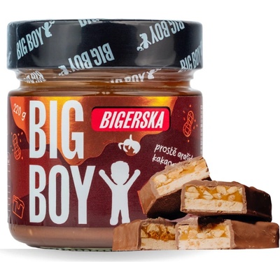 Big Boy Bigerska arašídový krém s kakaem a slaným karamelem 220 g