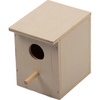 Duvo Plus Nest Box Finch - Дървена къща за финки и други дребни птици 12x10x13 см