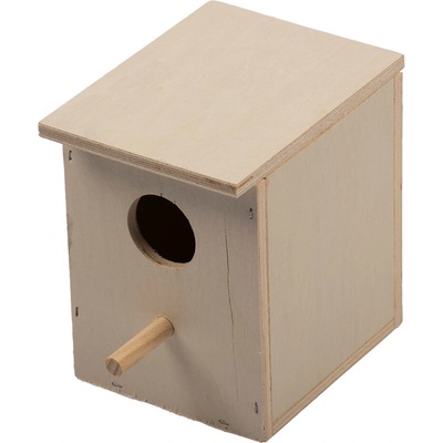 Duvo Plus Nest Box Finch - Дървена къща за финки и други дребни птици 12x10x13 см