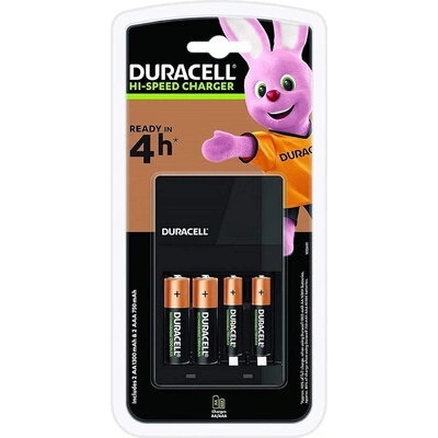 Duracell Зарядно устройство CEF14 + 2*AA NiMH 1300mAh + 2*AAA NIMH 750mAh 4h DURACELL (DUR-C-CEF14)
