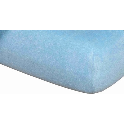 Dadka froté prostěradlo světle modré 90x200x15