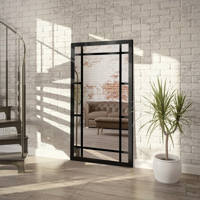 Alfaram Loftové zrkadlo s priečkami – SET – farba rámu na výber 120x220
