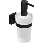 Kludi Vela S - Дозатор за сапун с държач, стъкло/матово черно 2597639 (2597639)