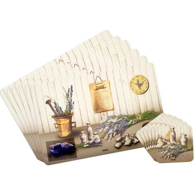 Banquet prestieranie Levander 6 ks 43x28cm 6 ks 10x10cm