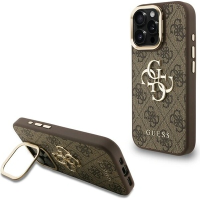 Guess puzdro plastové Apple iPhone 15 Pro Max GUHCP15XPCS4GP4W hnedé