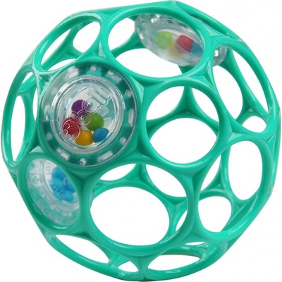 Oballo Hračka Rattle 10 cm tyrkysová