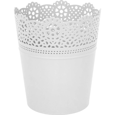 Prosperplast Kvetináč Lace 11,2 cm bielý