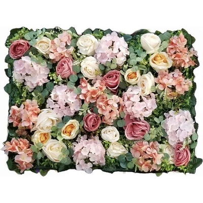 Umělý květinový panel Rose 4 40x60cm
