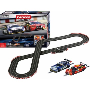 Carrera DIGITAL 132 Autodráha FAST AND FABULOUS 7,3M 2 AUTA