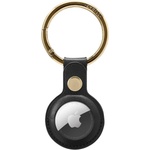 Spigen Стилен ключодържател от изкуствена кожа за Apple AirTag - Spigen Cyrill Basic Leather AirTag Case (черен) (AMP01836)