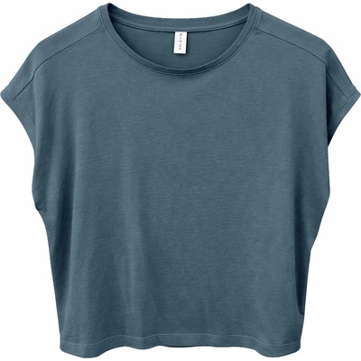 Mazine Дамска тениска Mazine Women's Ecovero Viscose Cropped T-Shirt - Steel Blue - размер XL (916-6712-0615)
