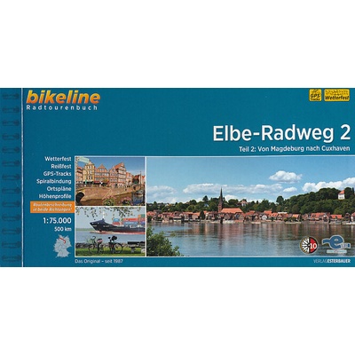 cykloprůvodce Elbe-Radweg 2 Magdeburg-Cuxhaven 1:75 t. německy