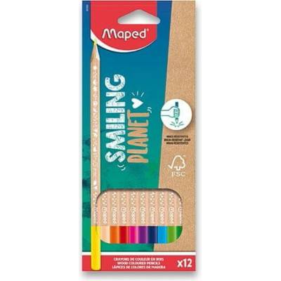 Maped Smiling Planet pastelky 12 farieb