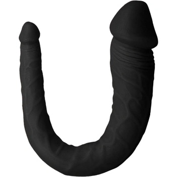 Image 1 of Passion labs Двойна силиконова отливка "double pleasure black" 38 см