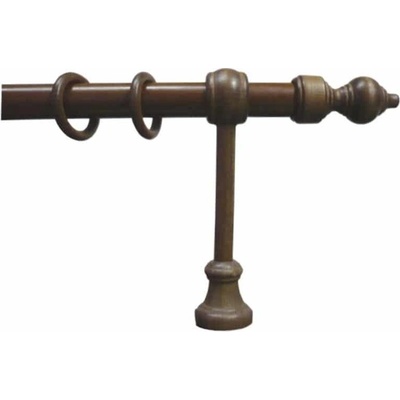 URBÁNEK Garnýž Baroko KOV 28 mm ořech - 350 cm