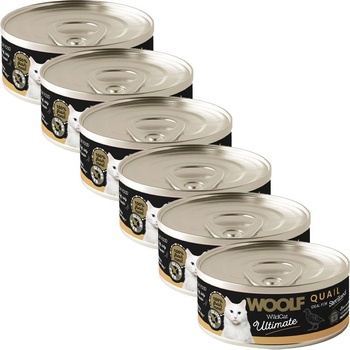 WOOLF WildCat Ultimate Патé от пъдпъдък 6 x 85 г