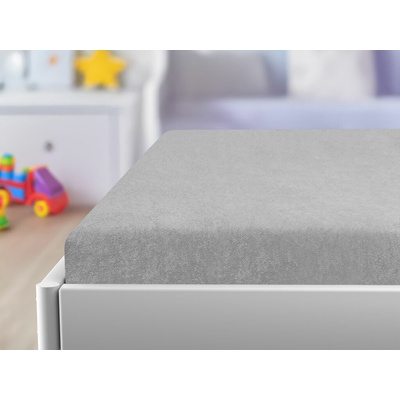 Textilomanie Froté prostěradlo světle šedé 60x120