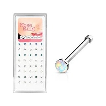 Šperky4U sada 40ti piercingů do nosu opál N0000-27