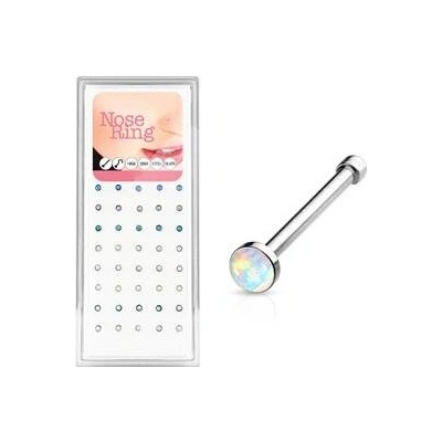 Šperky4U sada 40ti piercingů do nosu opál N0000-27