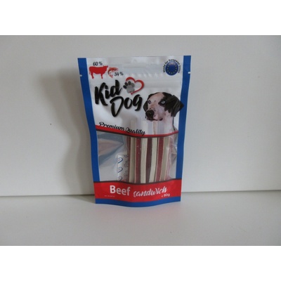KidDog Hovězí sendvič s treskou 80 g
