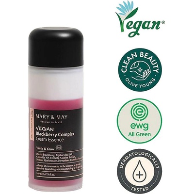 Mary & May Кремообразна есенция с екстракт от къпина MARY&MAY Vegan Blackberry Complex Cream Essence 140ml