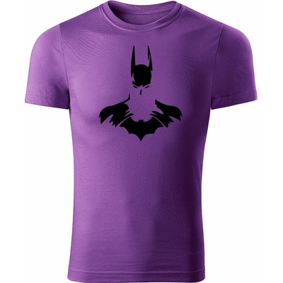 Tričko Batman pánske tričko fialové čierne