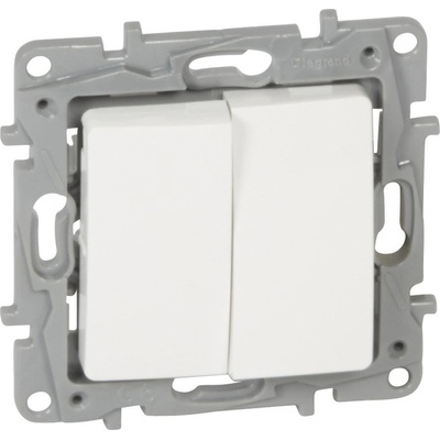 Legrand Девиаторен ключ и бутон цвят Бял Niloe - 664709 (664709)