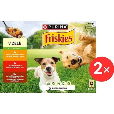 Friskies Adult lahodný výber v želé 2 x 12 x 85 g