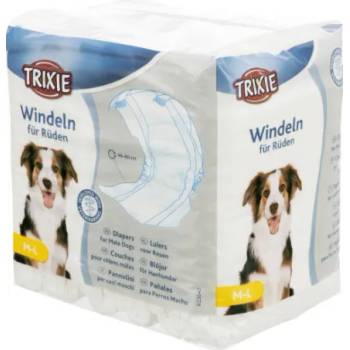 TRIXIE Diapers for Male Dogs M-L - Памперс / пелена за мъжки кучета, регулируем, 46-60 см. - 12 броя