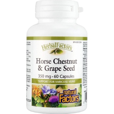 Natural Factors Horse Chestnut & Grape Seed 350 mg [60 капсули]