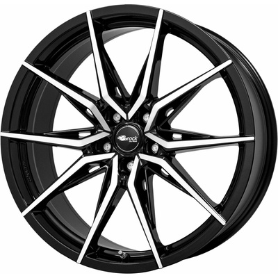 BROCK B42 8x18 5x100 ET35 black polished
