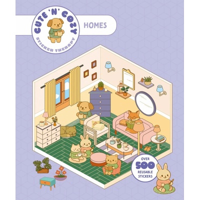 Cute 'n' Cozy Sticker Therapy: Houses (Skittledog)(Brožovaná)