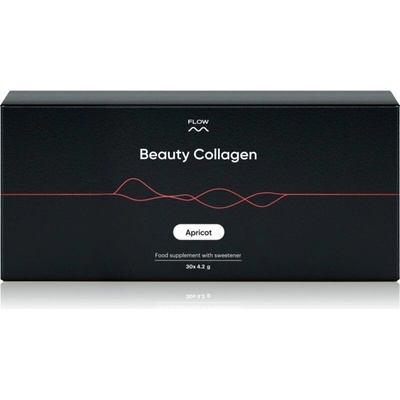 Flow Beauty Collagen 2.0 hydrolyzovaný kolagén pre krásne vlasy, pleť a nechty príchuť Apricot 30x4.2 g