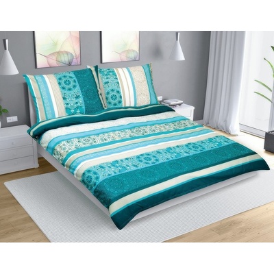 Bellatex bavlna obliečky F90/602 Mandala tyrkysová 180x200 2x70x90