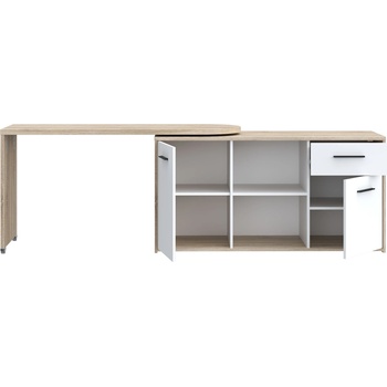 Forte Бюро study, дъб сонома/бяло (aklb231-t29)