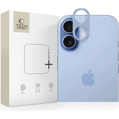 TECH-PROTECT CAMALLOY FIT+ kryt fotoaparátu pro iPhone 17 mlhavě modrý