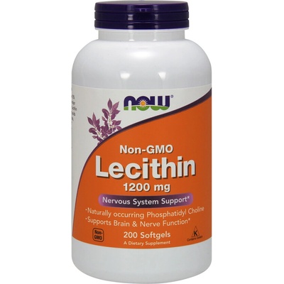 Now Foods Lecitin bez GMO 1200 mg 200 kapsúl